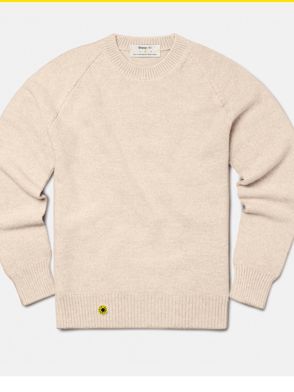 Sheep INC The Unisex Crewneck Ultra fine Merino Wool Sweater In Size 2/M